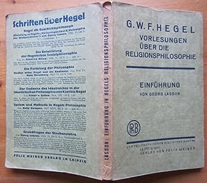 Bild des Verkufers fr Einfhrung in Hegels Religionsphilosophie. (= Smtliche Werke Band 12, Teil 1/1). zum Verkauf von Antiquariat Roland Ggler