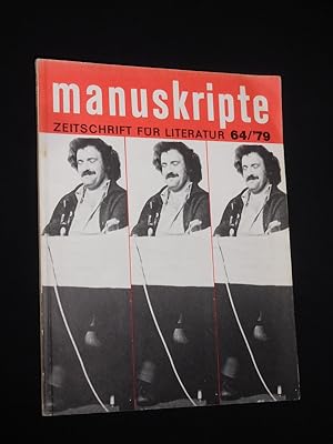 Bild des Verkufers fr manuskripte. Zeitschrift fr Literatur. 20. Jahrgang, Heft 64, 1979. Mit Stckabdruck: Stan und Ollie in Deutschland (Urs Widmer) zum Verkauf von Fast alles Theater! Antiquariat fr die darstellenden Knste