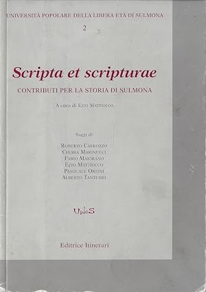 Scripta et scripturae : contributi per la storia di Sulmona