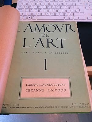 L'Amour de l'Art, 1935 (10 Issues bound together, Jan-Dec)