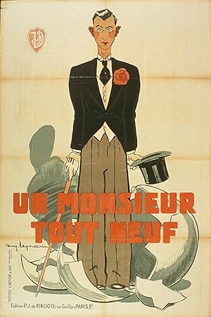 "UN MONSIEUR TOUT NEUF" Réalisé vers 1920 (Affiche de Auguste LEYMARIE) / Diapositive de presse o...