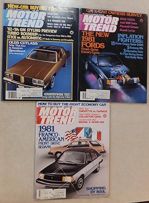 MOTOR TREND JUNE JULY AUGUST 1980 NEW 1981 FORDS 1981 RENAULT 18i OLDS CUTLASS