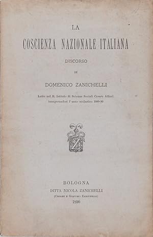 La coscienza nazionale italiana. Discorso di Domenico Zanichelli