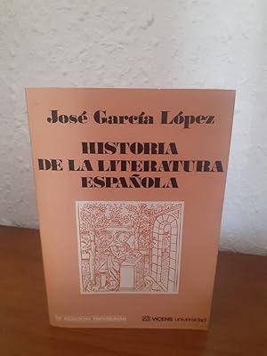 Imagen del vendedor de HISTORIA DE LA LITERATURA ESPAOLA a la venta por Librera Maldonado