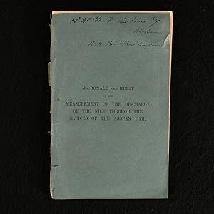 Immagine del venditore per The Measurement of the Nile Through the Sluices of the Assuan Dam venduto da Rooke Books PBFA