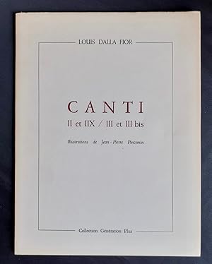 Image du vendeur pour Canti II et IIX / III et III bis. mis en vente par Le Livre  Venir