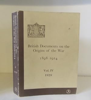 Image du vendeur pour British Documents on the Origins of the War, 1898-1914 Volume IV. The Anglo-Russian Rapprochement, 1903-7 mis en vente par BRIMSTONES