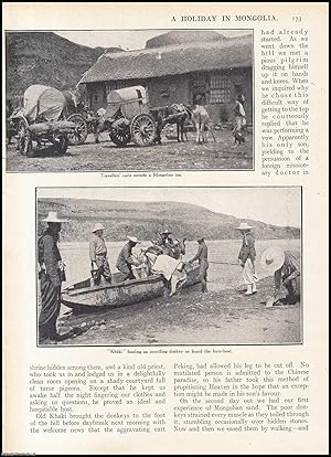 Imagen del vendedor de A Holiday in Mongolia on Donkey-back. An uncommon original article from the Wide World Magazine, 1916. a la venta por Cosmo Books