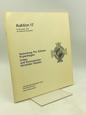 SAMMLUNG TIM ERIKSEN KOPENHAGEN: Orden und Ehrenzeichen Deutscher Staaten
