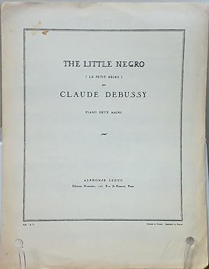 Seller image for The Little Negro (Le Petit Negre) par Claude Debussy, Piano Deux Mains for sale by Once Read Books
