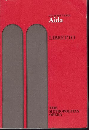 Seller image for Aida: Opera in Four Acts Libretto for sale by fourleafclover books