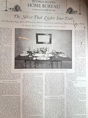 Bild des Verkufers fr Article: the Silver That Lights Your Table zum Verkauf von Hammonds Antiques & Books