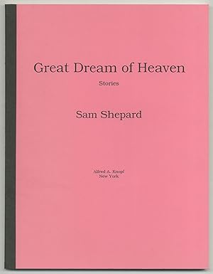 Bild des Verkufers fr [Bound Galleys]: Great Dream of Heaven: Stories zum Verkauf von Between the Covers-Rare Books, Inc. ABAA