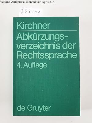 Abkürzungsverzeichnis der Rechtssprache