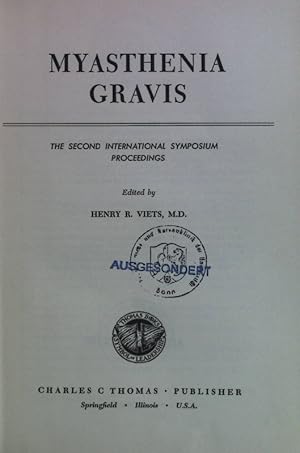 Seller image for Myasthenia Gravis. for sale by books4less (Versandantiquariat Petra Gros GmbH & Co. KG)