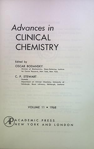 Seller image for Advances in Clinical Chemistry: Vol. 11 for sale by books4less (Versandantiquariat Petra Gros GmbH & Co. KG)