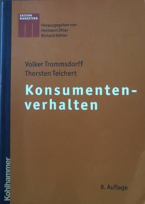 Bild des Verkufers fr Konsumentenverhalten. Kohlhammer-Edition Marketing zum Verkauf von books4less (Versandantiquariat Petra Gros GmbH & Co. KG)