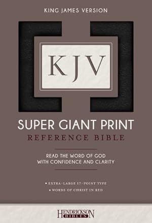 Image du vendeur pour Holy Bible : King James Version, Black, Imitation Leather, Super Giant Print Reference Bible mis en vente par GreatBookPrices
