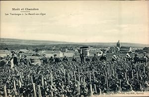 Bild des Verkufers fr Ansichtskarte / Postkarte Mesnil sur Oger Marne, Moet et Chandon, les Vendanges, Weinlese, Reklame, Champagner zum Verkauf von akpool GmbH