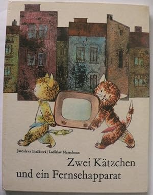 Image du vendeur pour Zwei Ktzchen und ein Fernsehapparat mis en vente par Antiquariat UPP