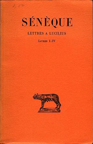Image du vendeur pour Lettres a Lucilius Livres I-IV mis en vente par avelibro OHG