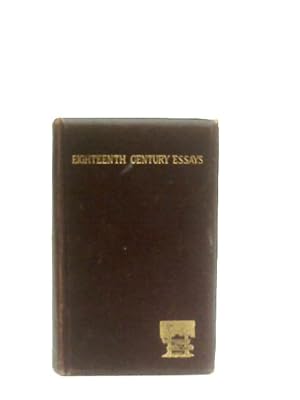 Bild des Verkufers fr Eighteenth Century Essays zum Verkauf von World of Rare Books