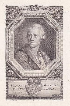 Seller image for Ioannes Tomasoni de Concordia" - Johannes Tomasoni de Concordia (1724-1765) Architekt architect architecture Architektur Portrait Bhmen Bohemia for sale by Antiquariat Steffen Vlkel GmbH