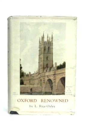 Bild des Verkufers fr Oxford Renowned zum Verkauf von World of Rare Books