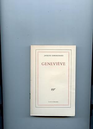 Bild des Verkufers fr GENEVIVE zum Verkauf von Librairie CLERC