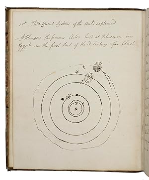 Plain astronomy. Manuscript volume of notes on practical astronomy and mathematics.[England?, ca....