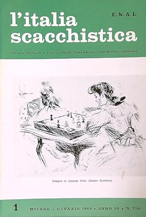 Italia Scacchistica. Anno 1969 completo dal numero 759 al numero 770