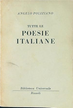 Bild des Verkufers fr Tutte le poesie italiane zum Verkauf von Librodifaccia