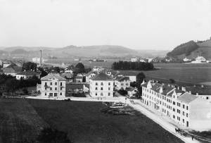 Imagen del vendedor de Ansicht von Gnigl, Salzburg. a la venta por Antiquariat Weinek