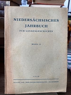 Imagen del vendedor de Niederschsisches Jahrbuch fr Landesgeschichte Band 22 1950. Beigebunden: Nachrichten aus Niedersachsens Urgeschichte Band 19. Neue Folge der "Zeitschrift des Historischen Vereins fr Niedersachsen". Herausgegeben von der Historischen Kommission fr Niedersachsen (Bremen und die ehemaligen Lnder Hannover, Oldenburg, Braunschweig und Schaumburg-Lippe). a la venta por Altstadt-Antiquariat Nowicki-Hecht UG