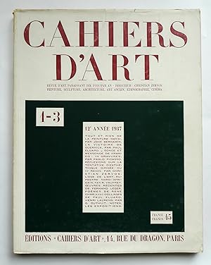 Cahiers d'Art. 1-3. Picasso 'Songe et mensonge de Franco'. 12e année 1937.