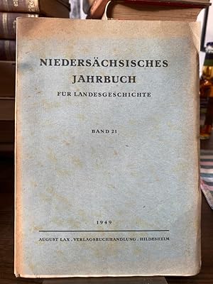 Imagen del vendedor de Niederschsisches Jahrbuch fr Landesgeschichte Band 21 1948. Beigebunden: Nachrichten aus Niedersachsens Urgeschichte Band 18. Neue Folge der "Zeitschrift des Historischen Vereins fr Niedersachsen". Herausgegeben von der Historischen Kommission fr Niedersachsen (Bremen und die ehemaligen Lnder Hannover, Oldenburg, Braunschweig und Schaumburg-Lippe). a la venta por Altstadt-Antiquariat Nowicki-Hecht UG