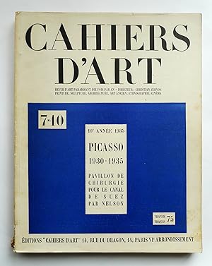 Cahiers d'Art. 7-10. Picasso 1930-1935. 10e année 1935.