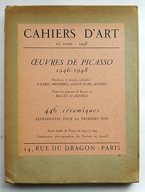 Cahiers d'Art. OEuvres de Piicasso 1946-1948 . 23e année 1948.