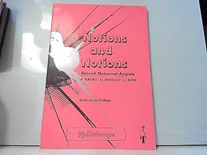 Bild des Verkufers fr Notions and notions - recueil notionnel anglais zum Verkauf von JLG_livres anciens et modernes