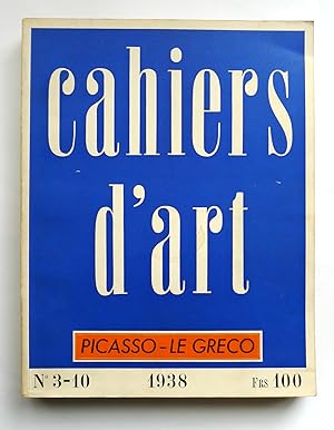 Cahiers d'Art. Piicasso - Le Greco. No.3-10, 13e année 1938.