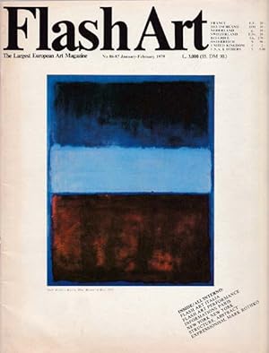 Imagen del vendedor de flash art No 86 - 87. heute kunst. International Review of Arts.January - February 1979. Direttore / Editor: Giancarlo Politi. a la venta por Antiquariat Querido - Frank Hermann