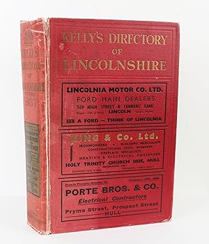 Seller image for Kelly's Directory of Lincolnshire 1937 for sale by Peak Dragon Bookshop 39 Dale Rd Matlock