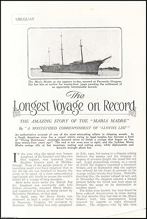 Immagine del venditore per The Maria Madre : The Longest Voyage on Record. An uncommon original article from the Wide World Magazine, 1926. venduto da Cosmo Books