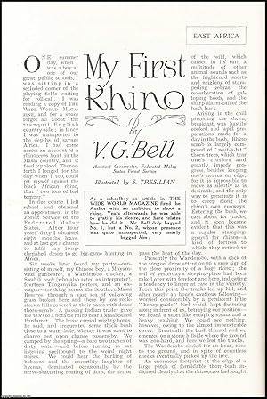 Seller image for My First Rhino : big-game hunting in Africa. An uncommon original article from the Wide World Magazine, 1926. for sale by Cosmo Books