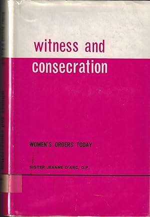 Image du vendeur pour Witness and Consecration mis en vente par UHR Books