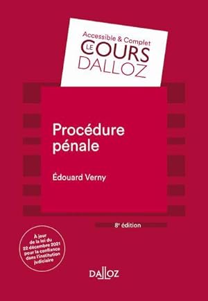 procédure pénale (8e édition)