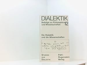 Seller image for Dialektik 12. Die Dialektik und die Wissenschaften for sale by Book Broker