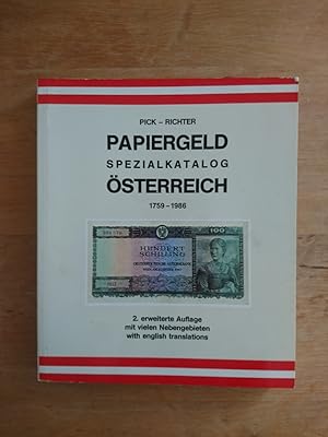 Papiergeld Spezialkatalog Österreich 1759 - 1986