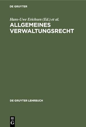 Immagine del venditore per Allgemeines Verwaltungsrecht venduto da AHA-BUCH GmbH