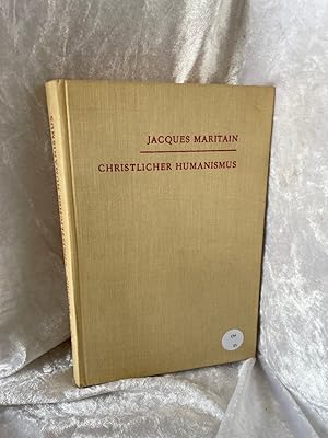 Imagen del vendedor de Christlicher Humanismus. Politische und geistige Fragen einer neuen Christenheit. a la venta por Antiquariat Jochen Mohr -Books and Mohr-